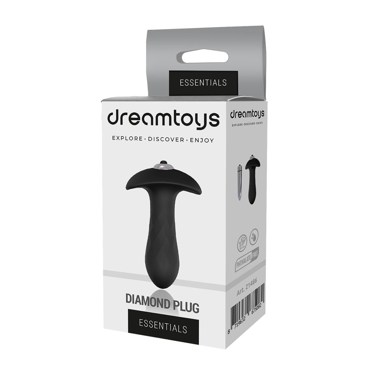 Analinis kištukas Dream Toys Essentials Juoda